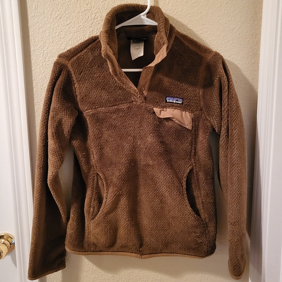 Patagonia Sweaters - 🌊Patagonia Re-Tool Pullover Fleece Sweater Brown Women's Size XS